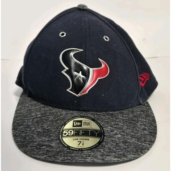 Houston Texans Hat New Era 2016 NFL Draft Fitted 7 1/8 Cap Reflective Low Crown - Picture 1 of 6